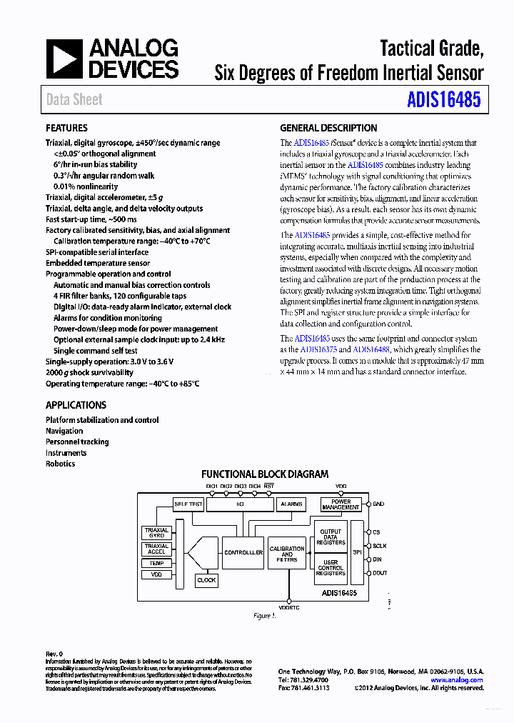 ADIS16485_4234186.PDF Datasheet