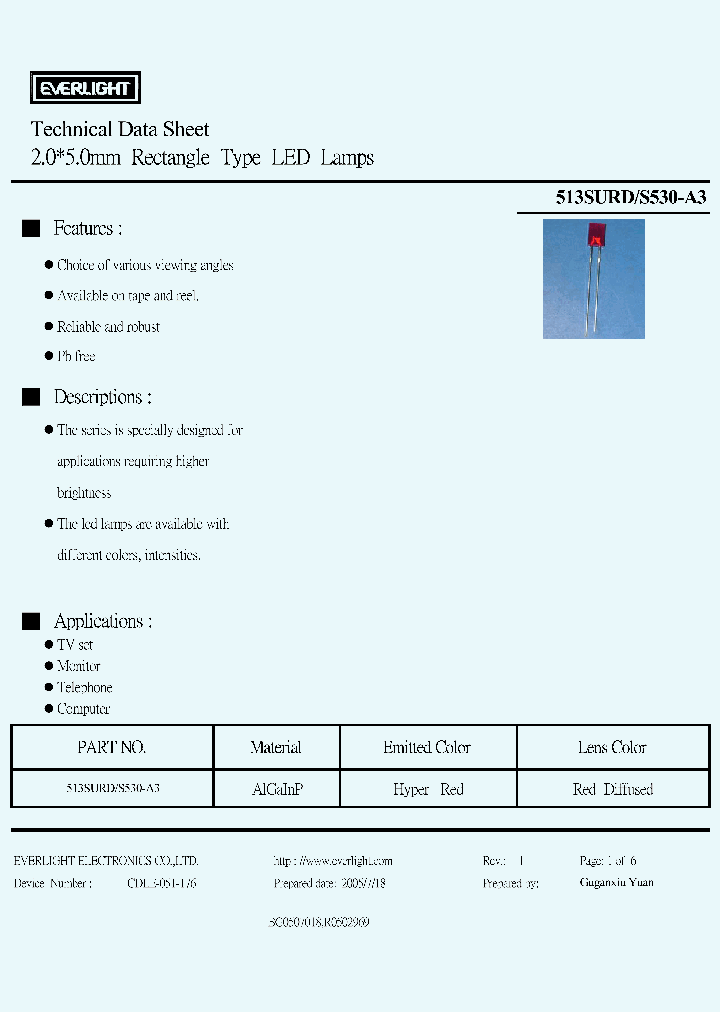513SURD-S530-A3_4234237.PDF Datasheet