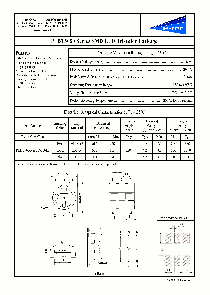 PLBT5050-WCRGB-BF_4236618.PDF Datasheet