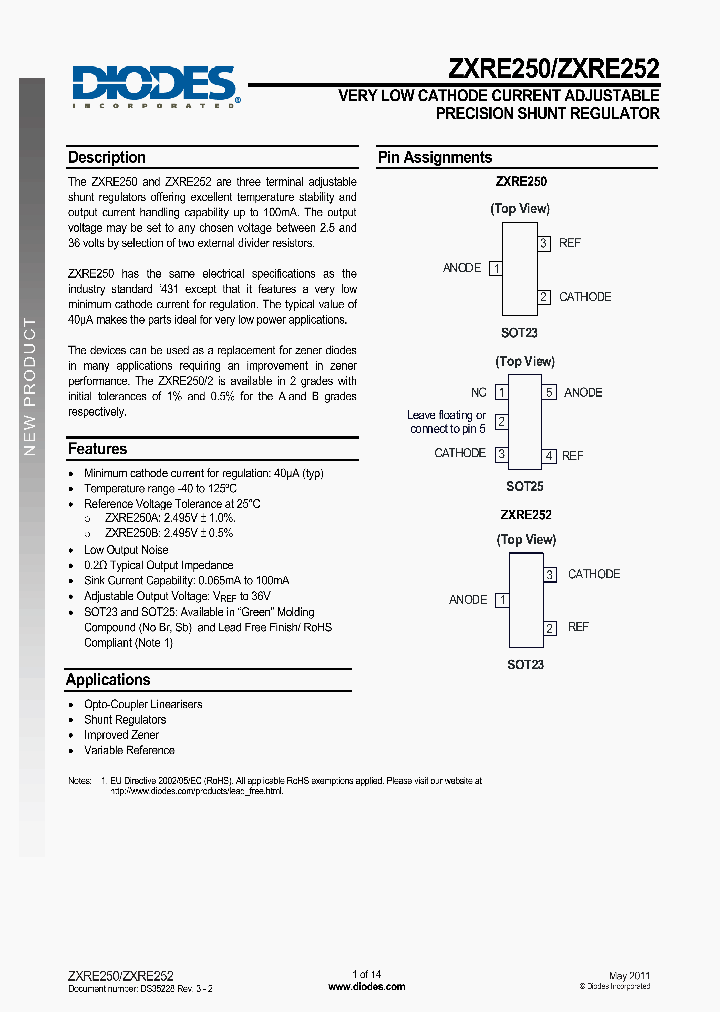 ZXRE250ABW5-7_4236781.PDF Datasheet