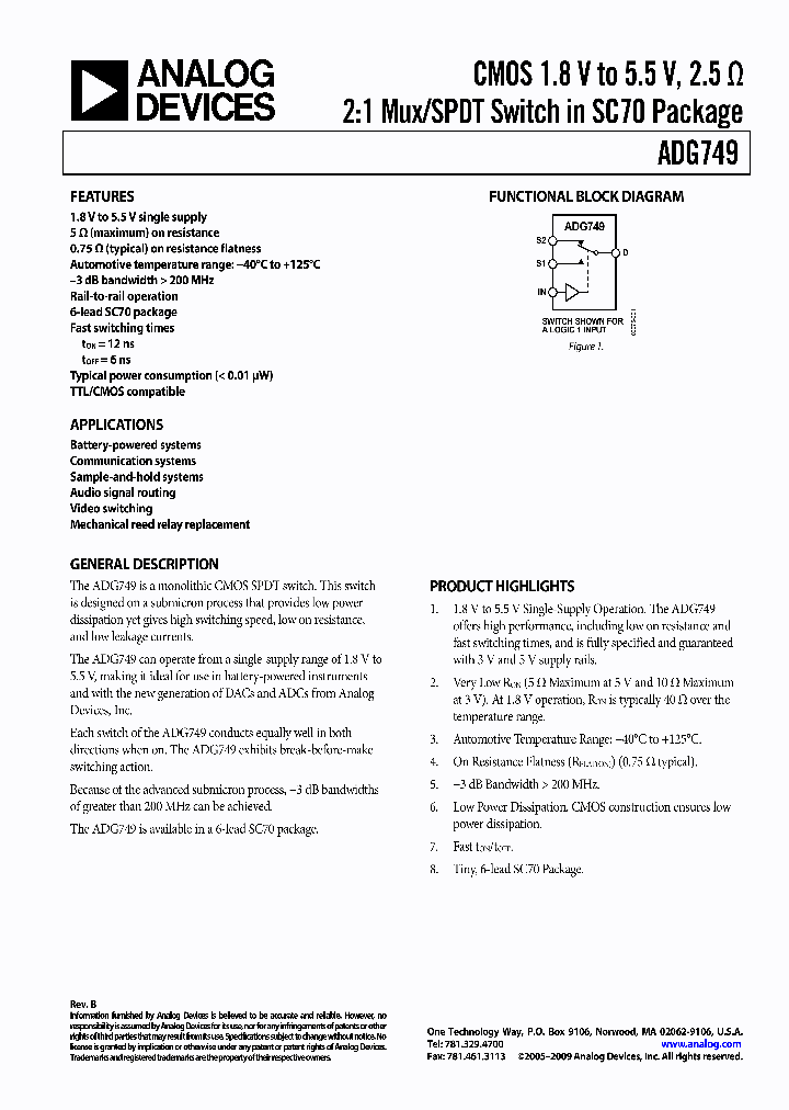ADG749BKSZ-REEL7_4156724.PDF Datasheet