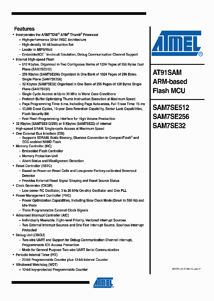 AT91SAM7SE512-AU_4155978.PDF Datasheet