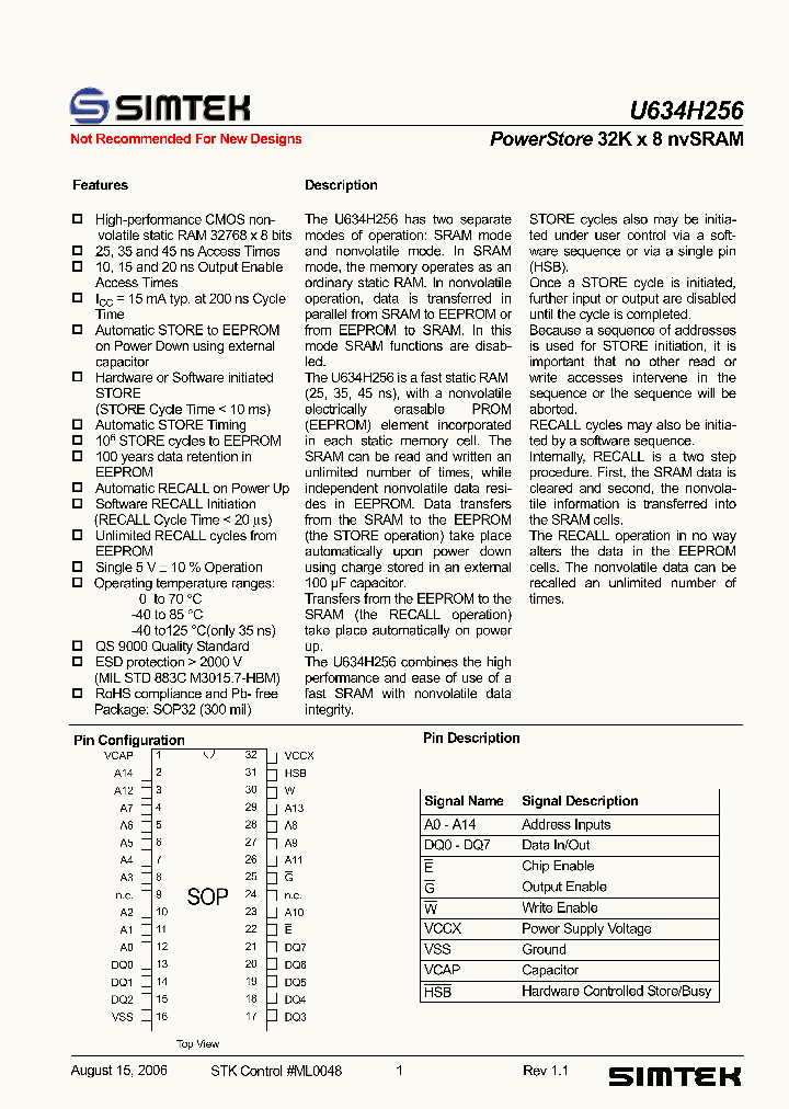 U634H256S2A45G1_4164662.PDF Datasheet