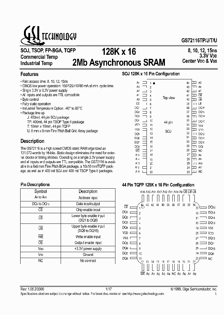 GS72116J-15_4167150.PDF Datasheet