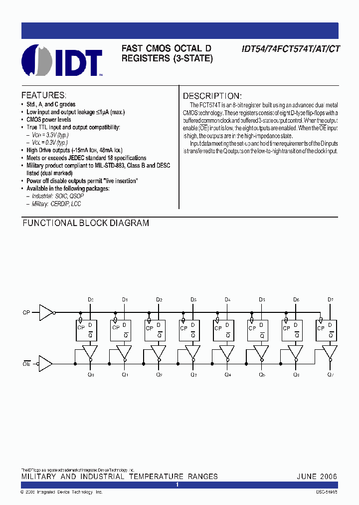 74FCT574CTSOG8_4155975.PDF Datasheet