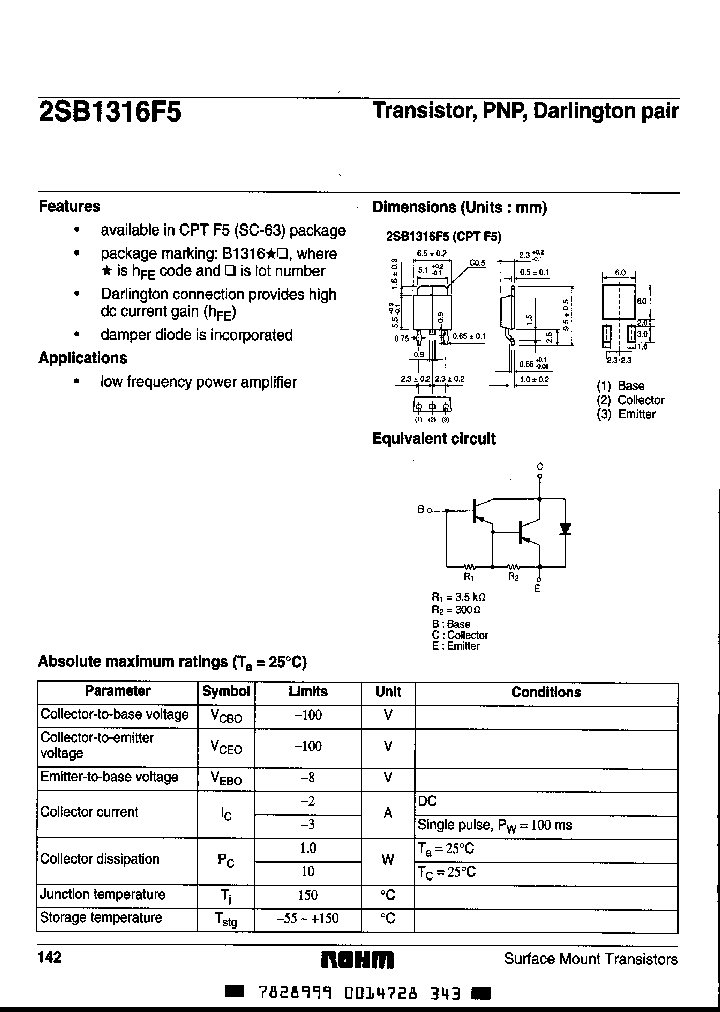 2SB1316F5_4169210.PDF Datasheet