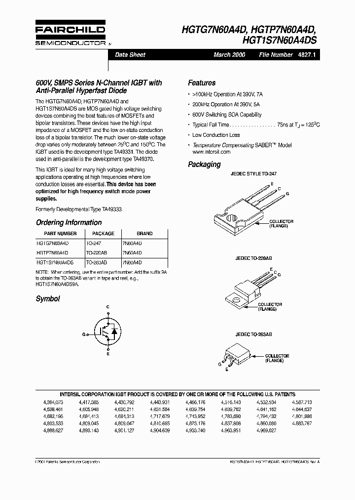 HGT1S7N60A4DS9A_4167821.PDF Datasheet