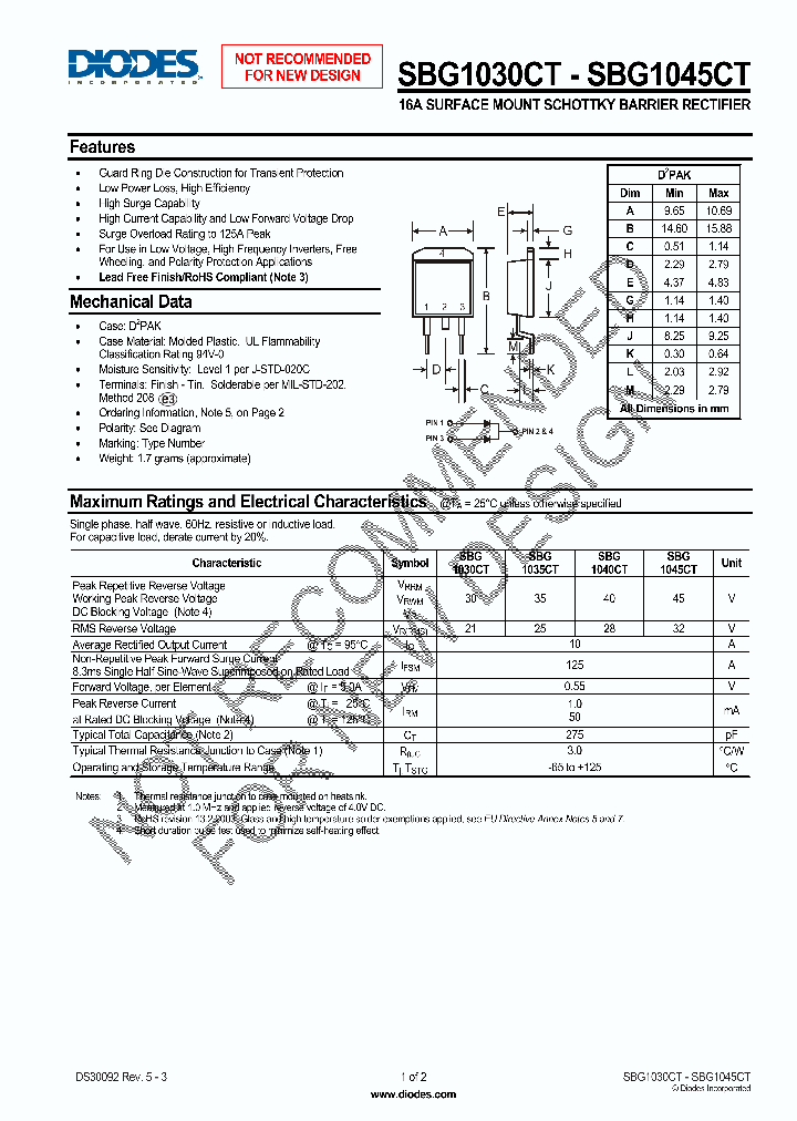 SBG1045CT-T-F_4174080.PDF Datasheet