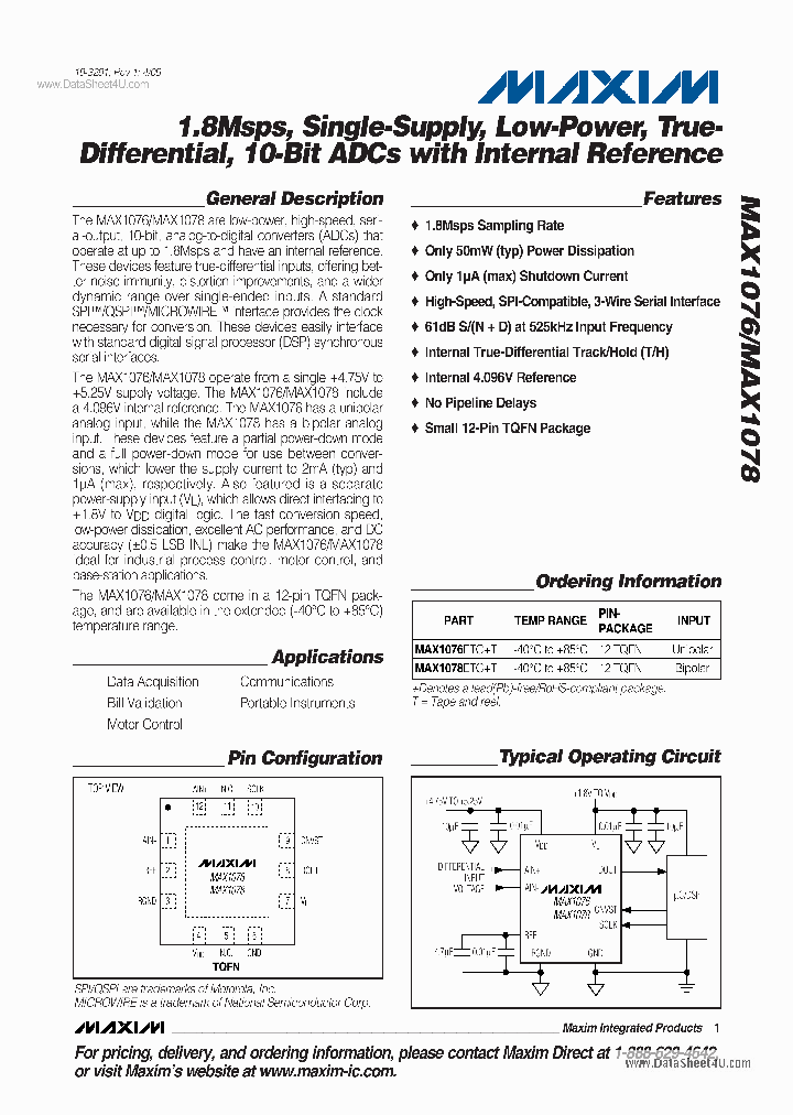 MAX1076_4246206.PDF Datasheet