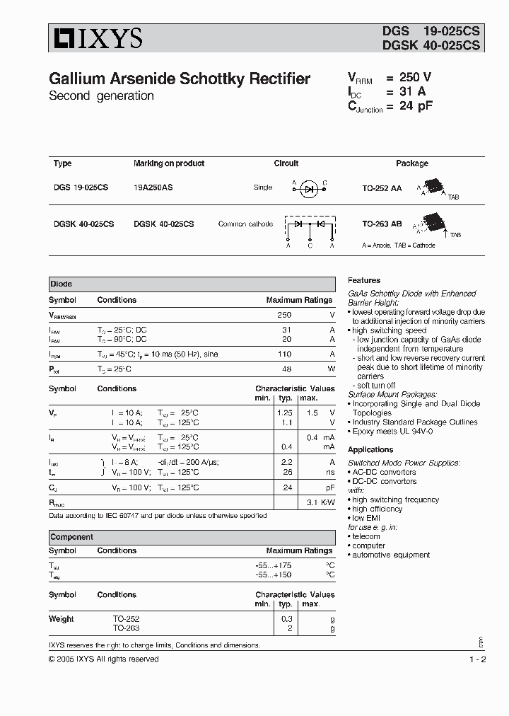 DGSK40-025CS_4178761.PDF Datasheet