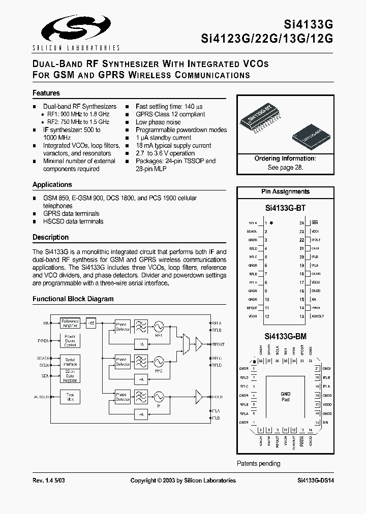 SI4133G-BMR_4178200.PDF Datasheet