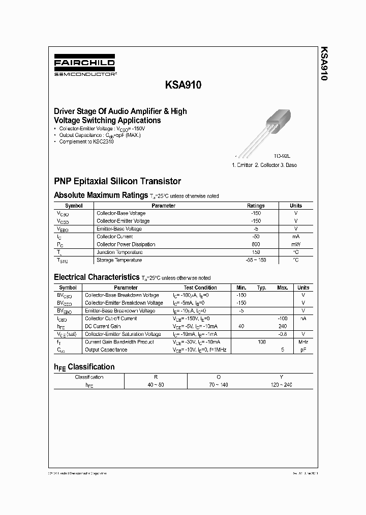 KSA910YSHTA_4177076.PDF Datasheet