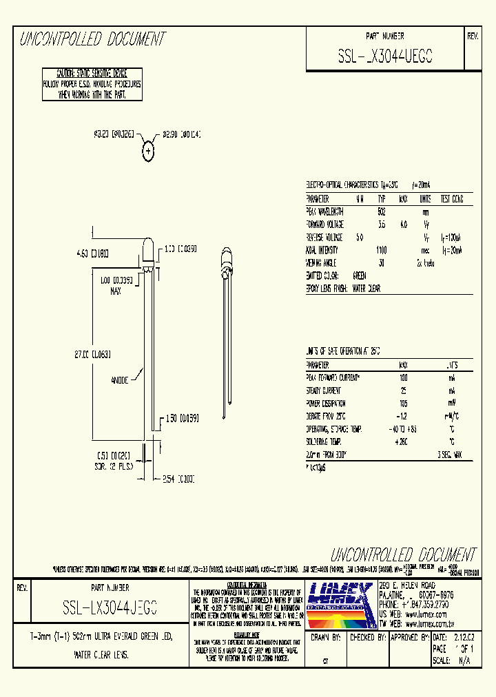 SSL-LX3044UEGC_4181229.PDF Datasheet