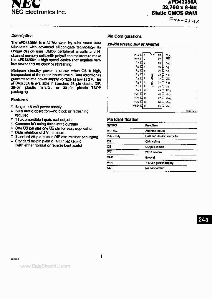 UPD43256A_4248544.PDF Datasheet