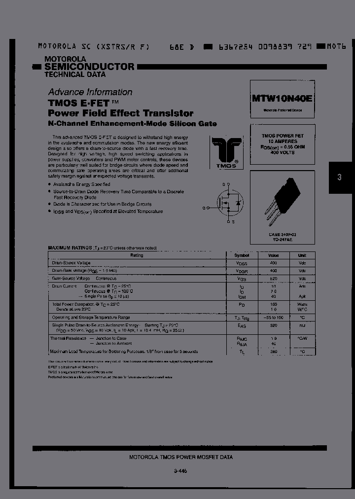 MTW10N40E_4178067.PDF Datasheet