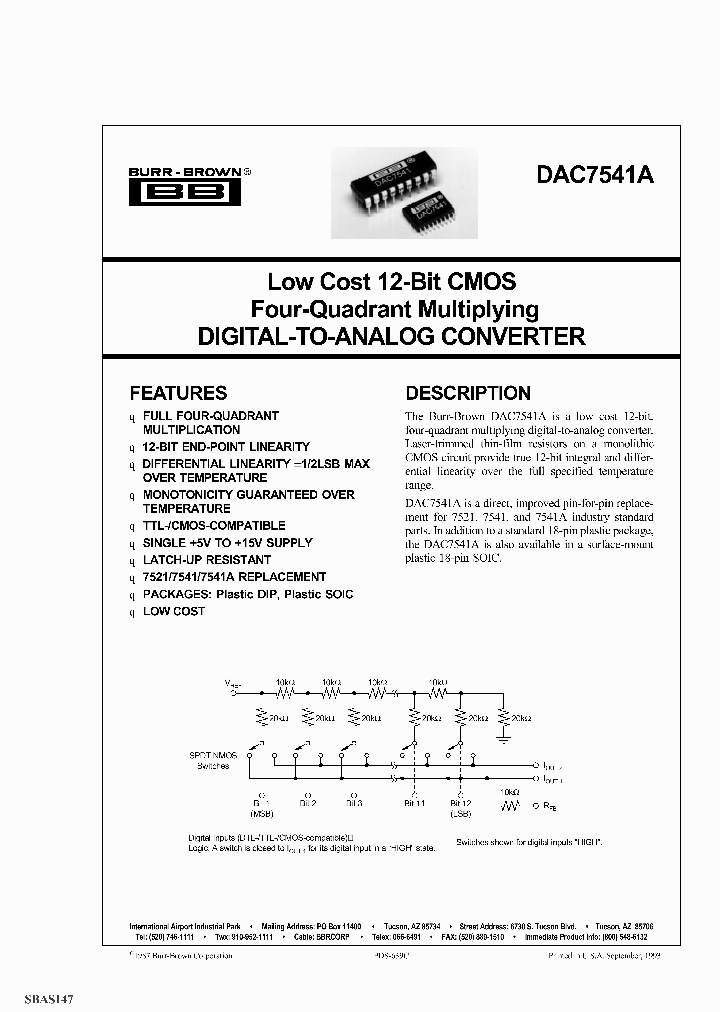 DAC7541AKUG4_4187905.PDF Datasheet