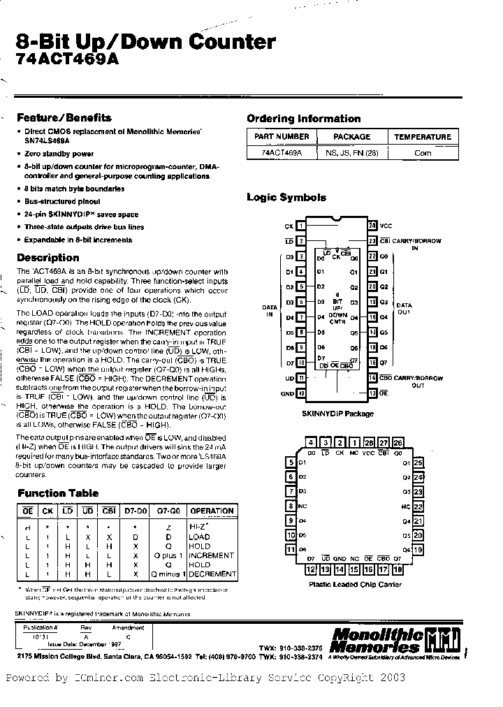 74ACT469ANS_4189531.PDF Datasheet
