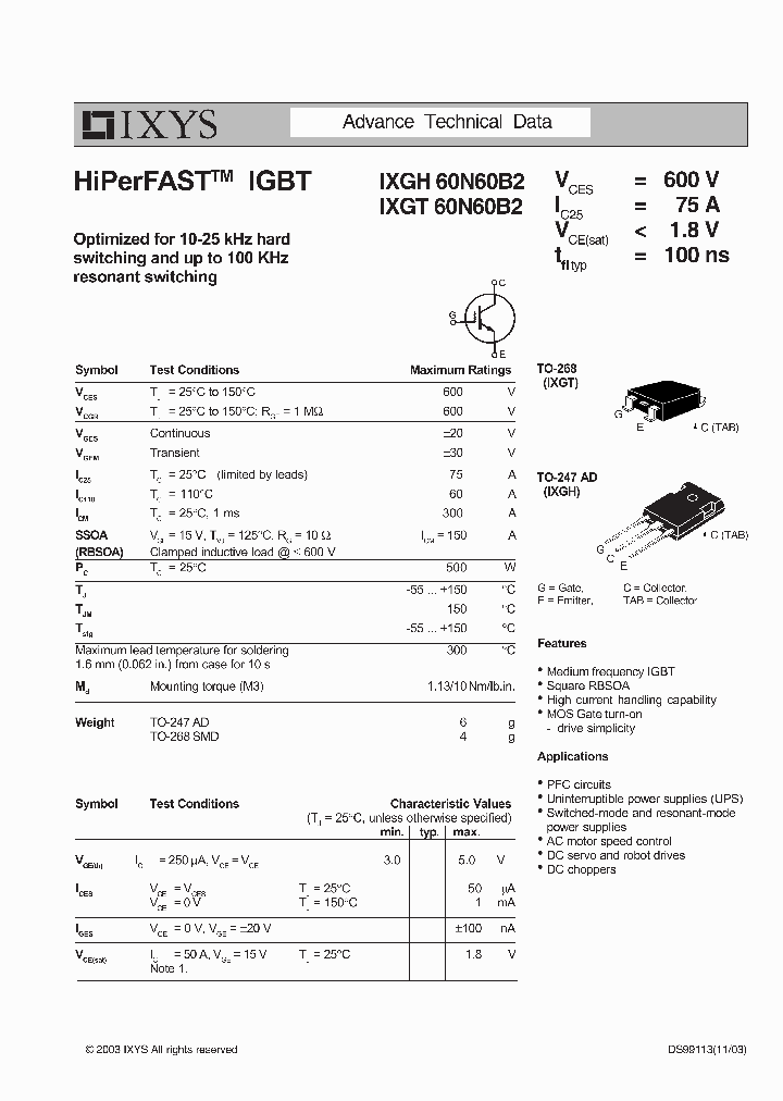 IXGT60N60B2_4190820.PDF Datasheet