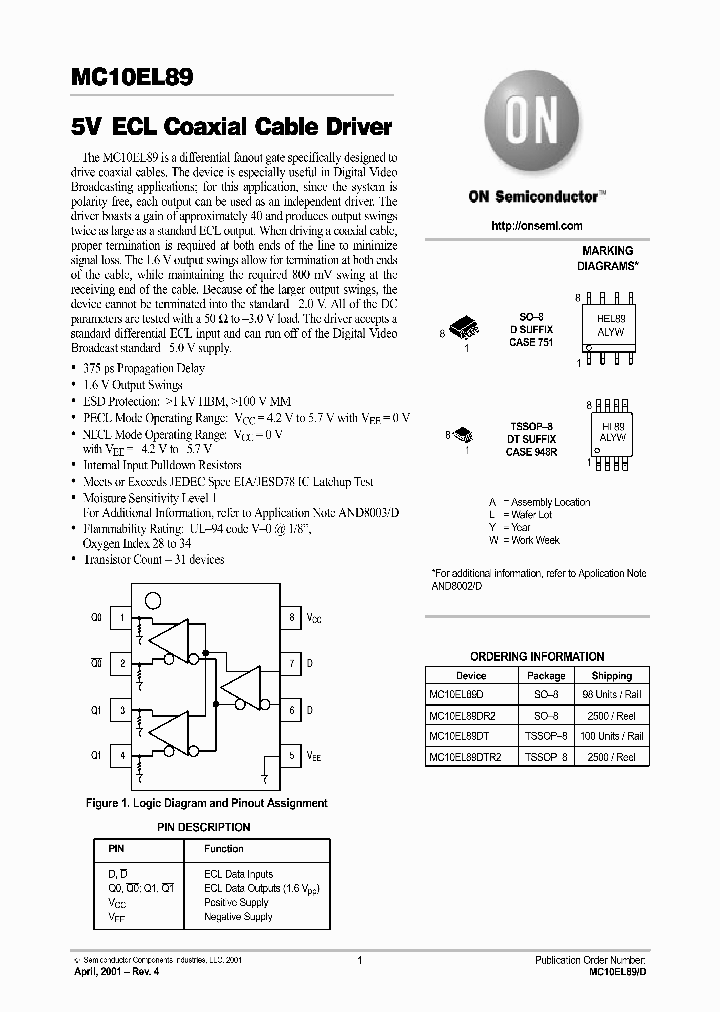 MC10EL89-D_4250605.PDF Datasheet