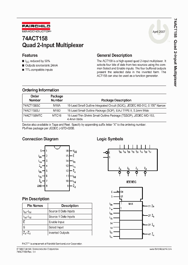 74ACT158SJX_4179788.PDF Datasheet