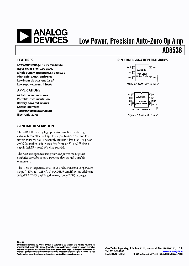 AD8538AUJZ-R2_4188617.PDF Datasheet