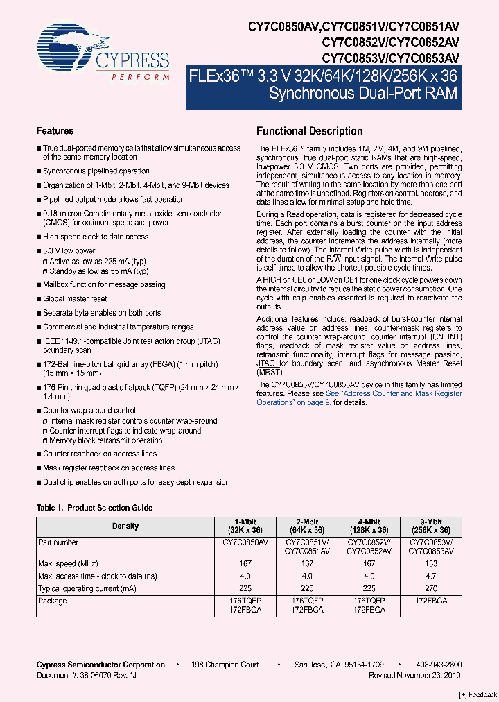 CY7C0853V-133BBXI_4200171.PDF Datasheet