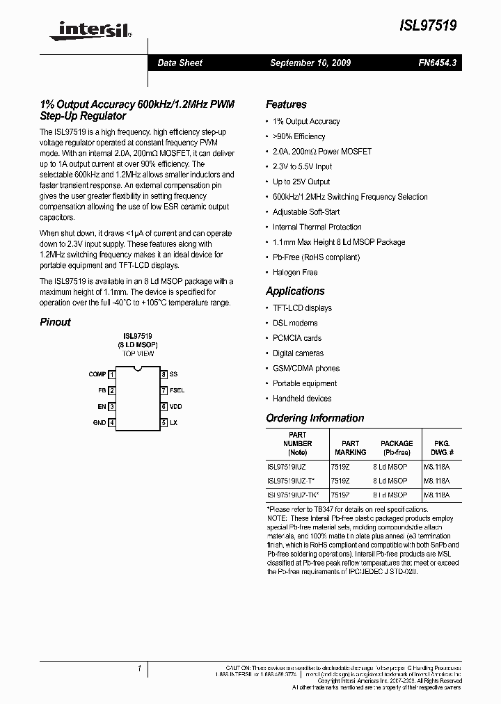 ISL97519IUZ-TK_4194868.PDF Datasheet