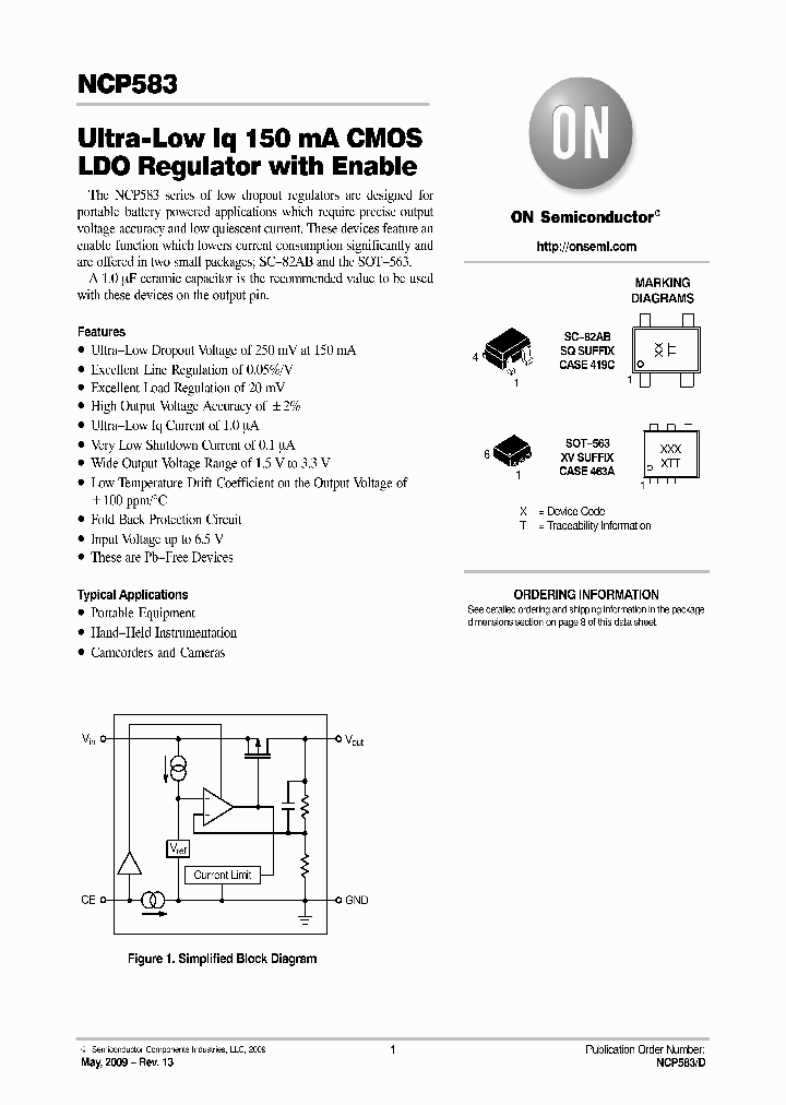 NCP583XV26T2G_4206328.PDF Datasheet