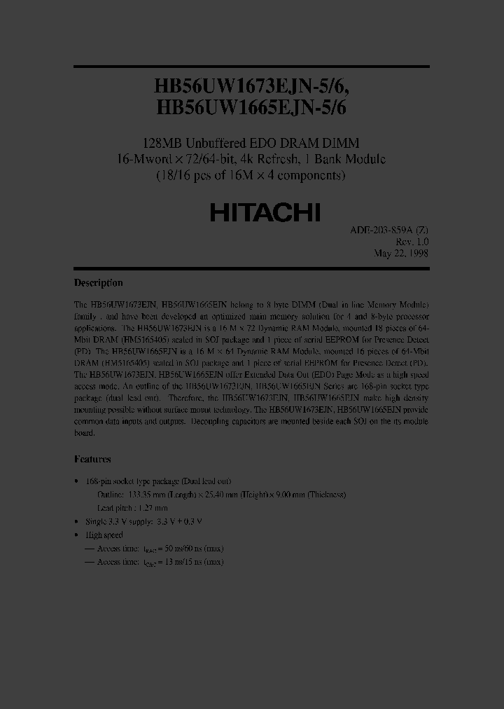 HB56UW1673EN-7A_4193106.PDF Datasheet