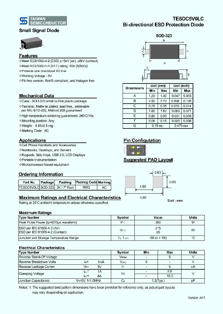 TESDC5V0LC_4258771.PDF Datasheet