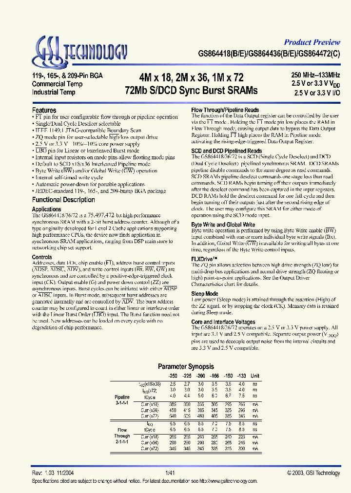 GS864436B-166I_4210740.PDF Datasheet
