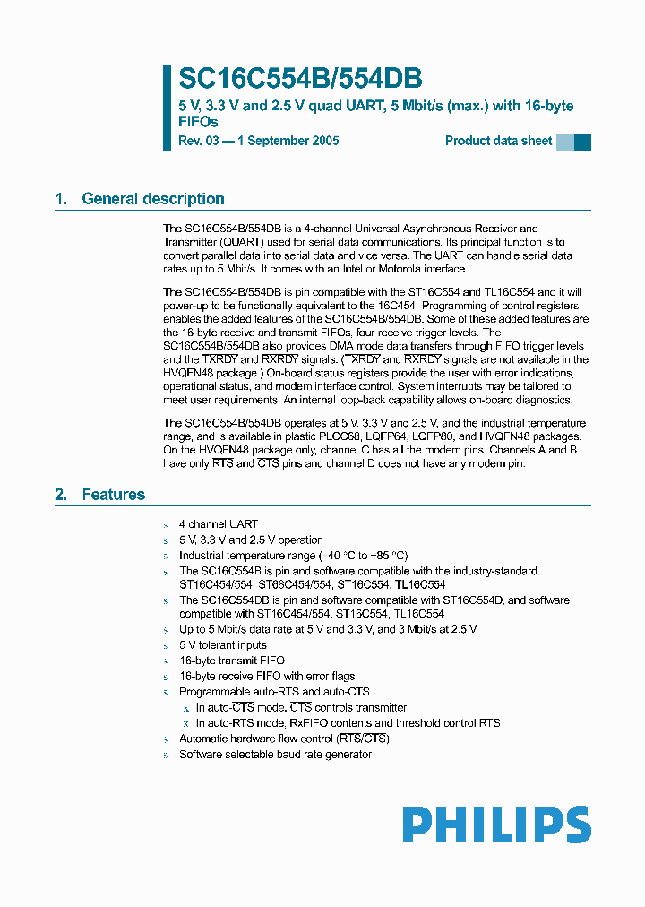 SC16C554BIBM151_4211600.PDF Datasheet