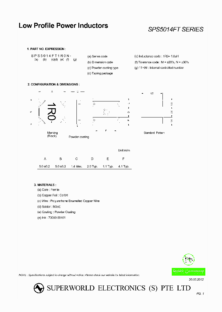 SPS5014FTR47N_4258854.PDF Datasheet