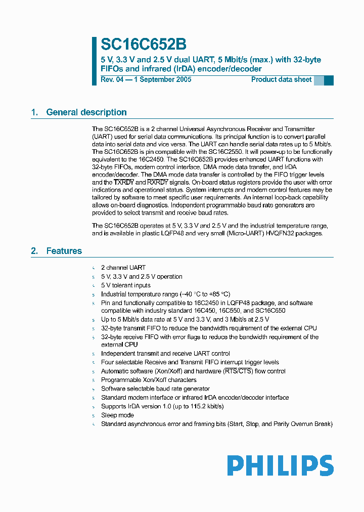 SC16C652BIBS151_4212344.PDF Datasheet