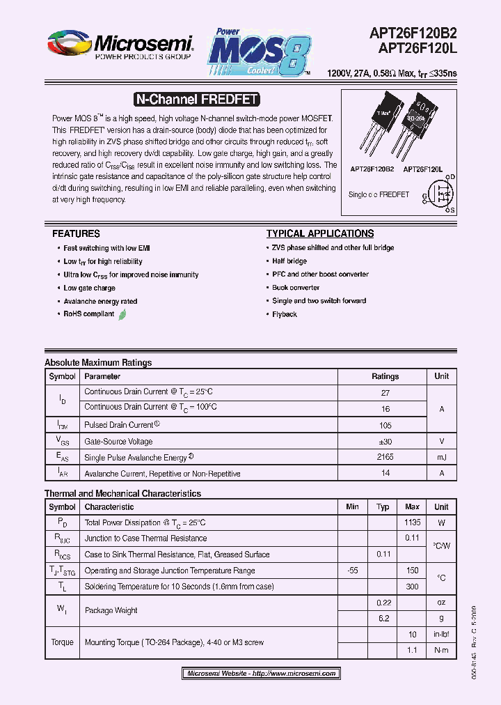APT26F120L_4216542.PDF Datasheet