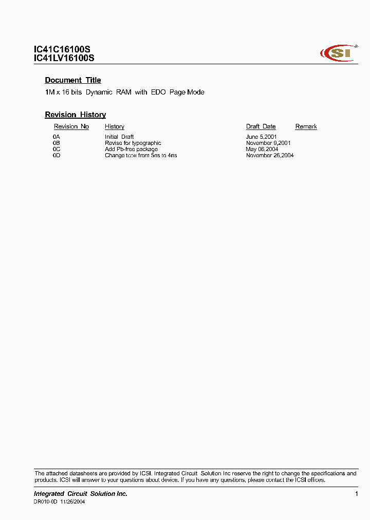 IC41LV16100S-50TI_4216169.PDF Datasheet