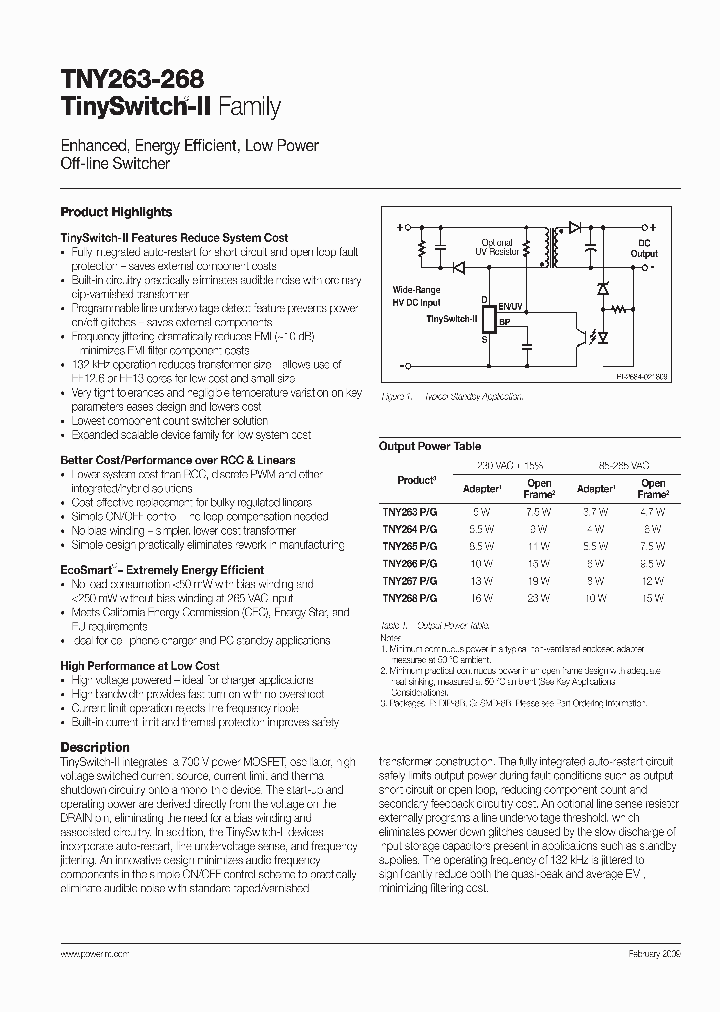 TNY266GN-TL_4219834.PDF Datasheet