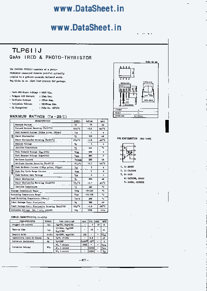 TLP611J_4263897.PDF Datasheet