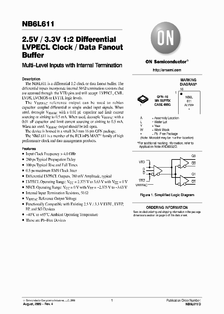 NB6L611MNG_4225036.PDF Datasheet