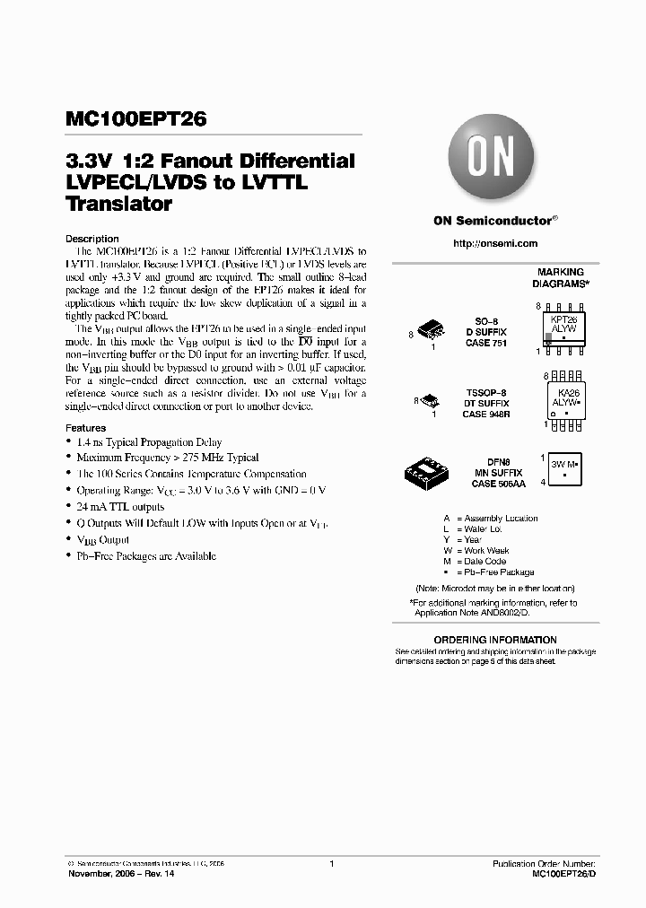 MC100EPT26MNR4G_4227210.PDF Datasheet