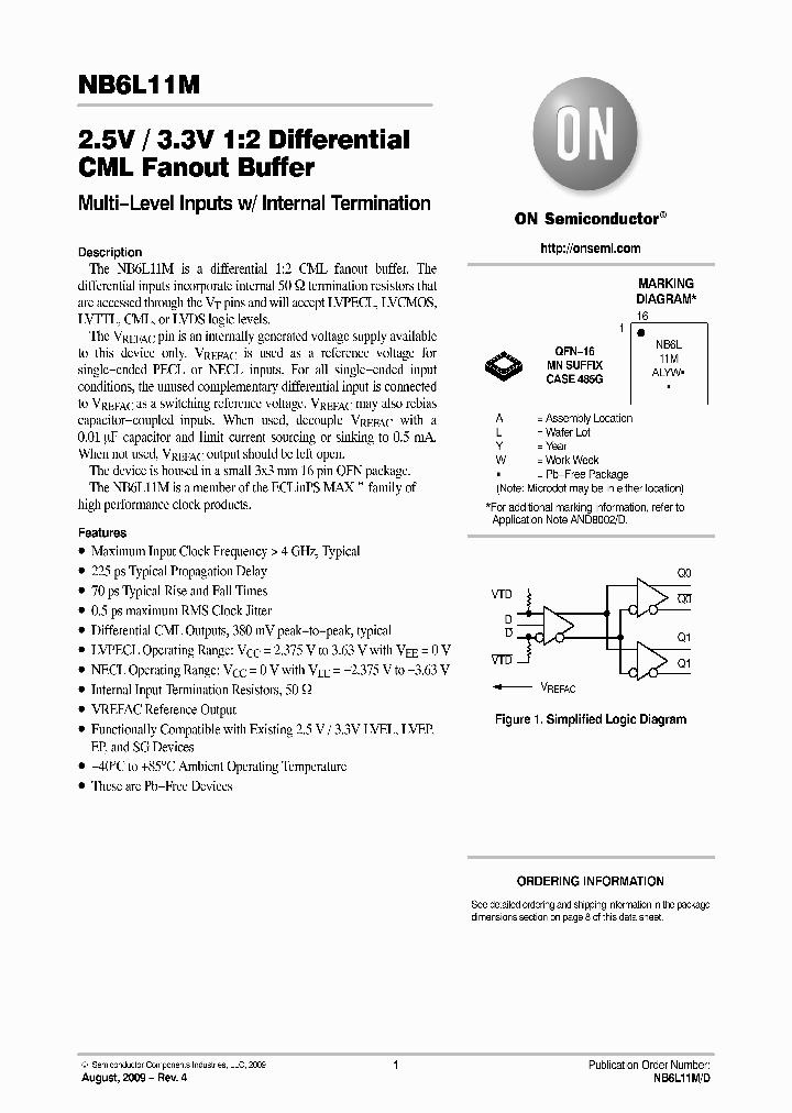 NB6L11MMNR2G_4225029.PDF Datasheet