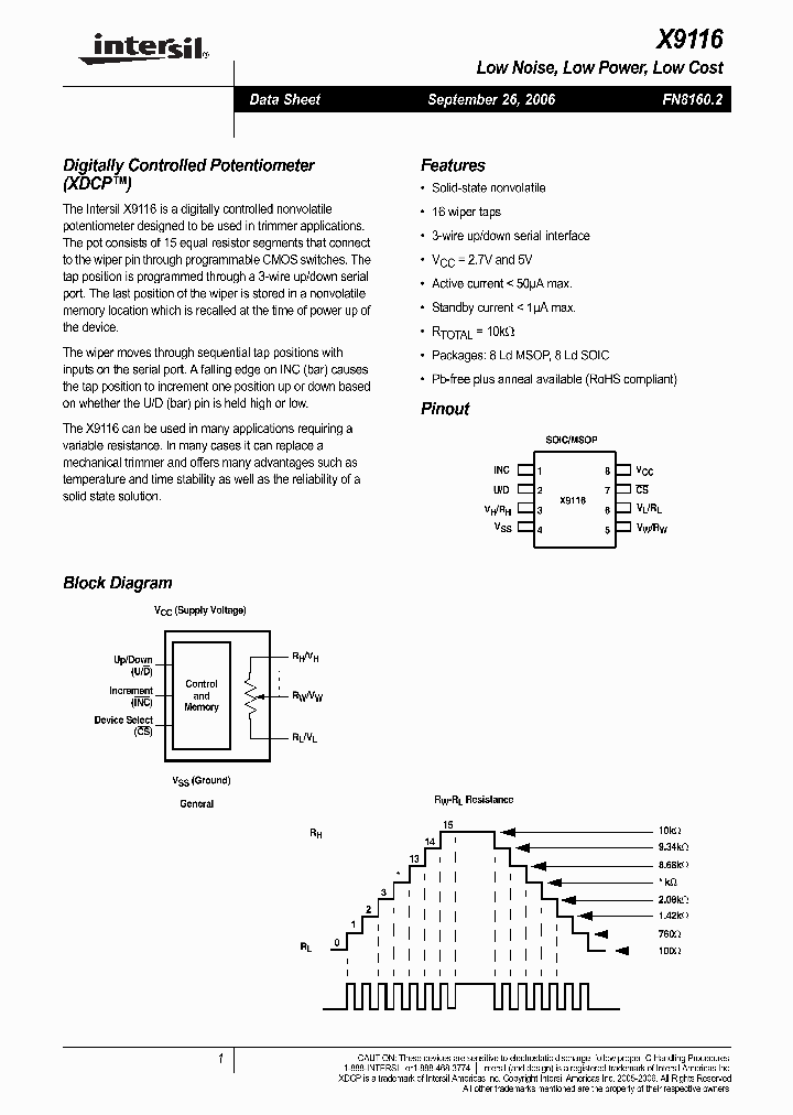 X9116WM8-27T2_4236111.PDF Datasheet