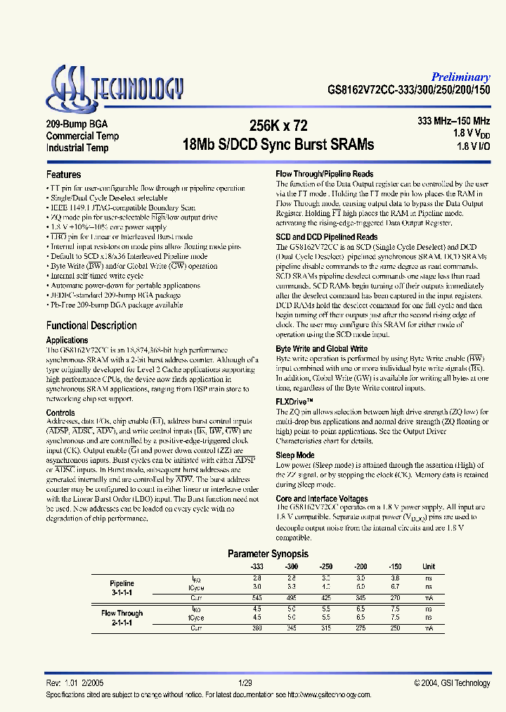 GS8162V72CGC-200_4234875.PDF Datasheet
