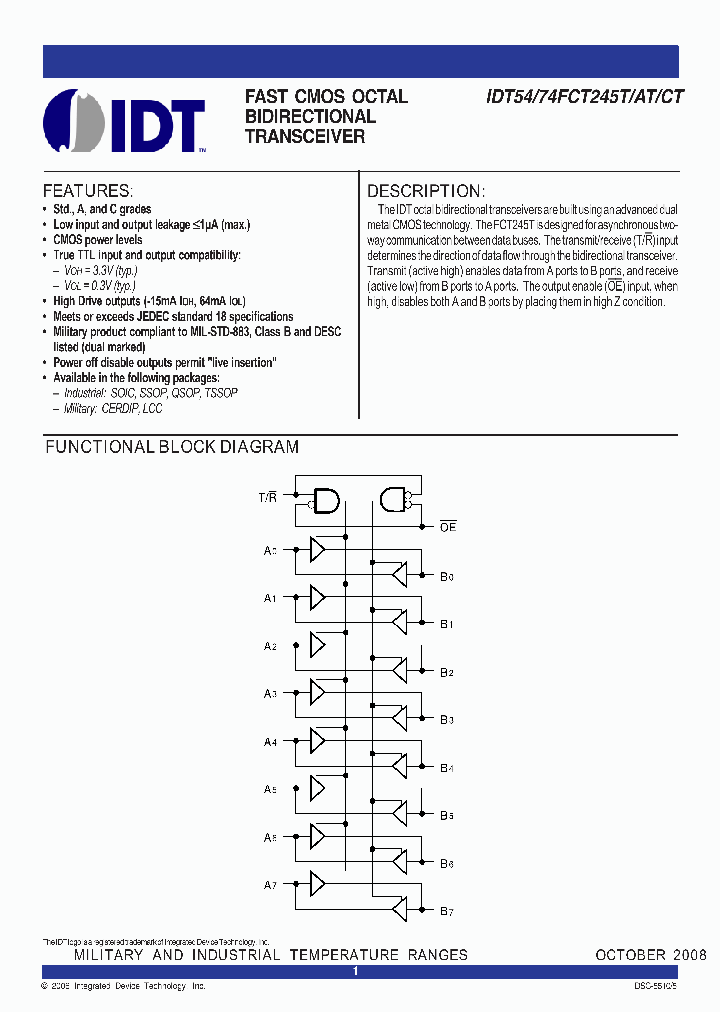 74FCT245ATPG_4237695.PDF Datasheet