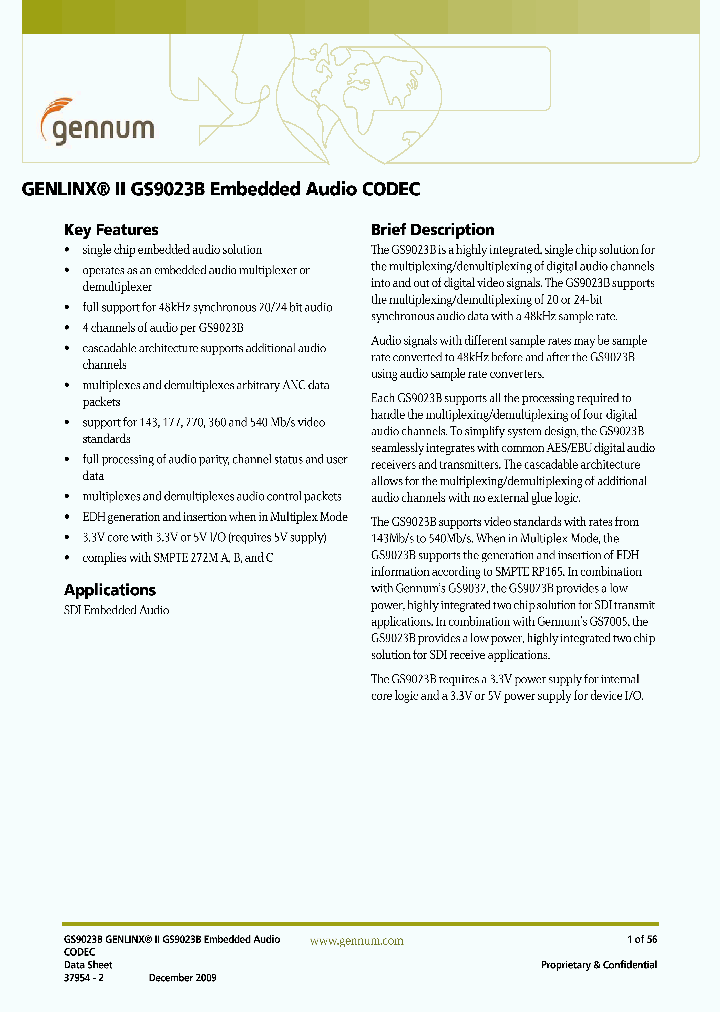 GS9023BCVE3_4265332.PDF Datasheet