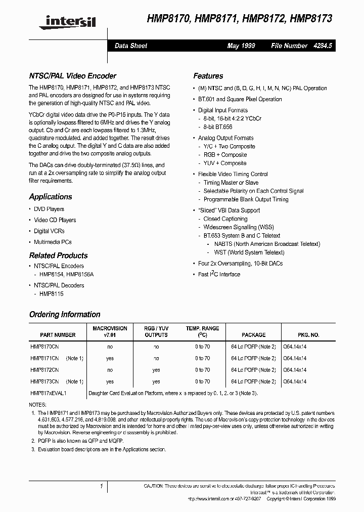 HMP8173CN_4235379.PDF Datasheet