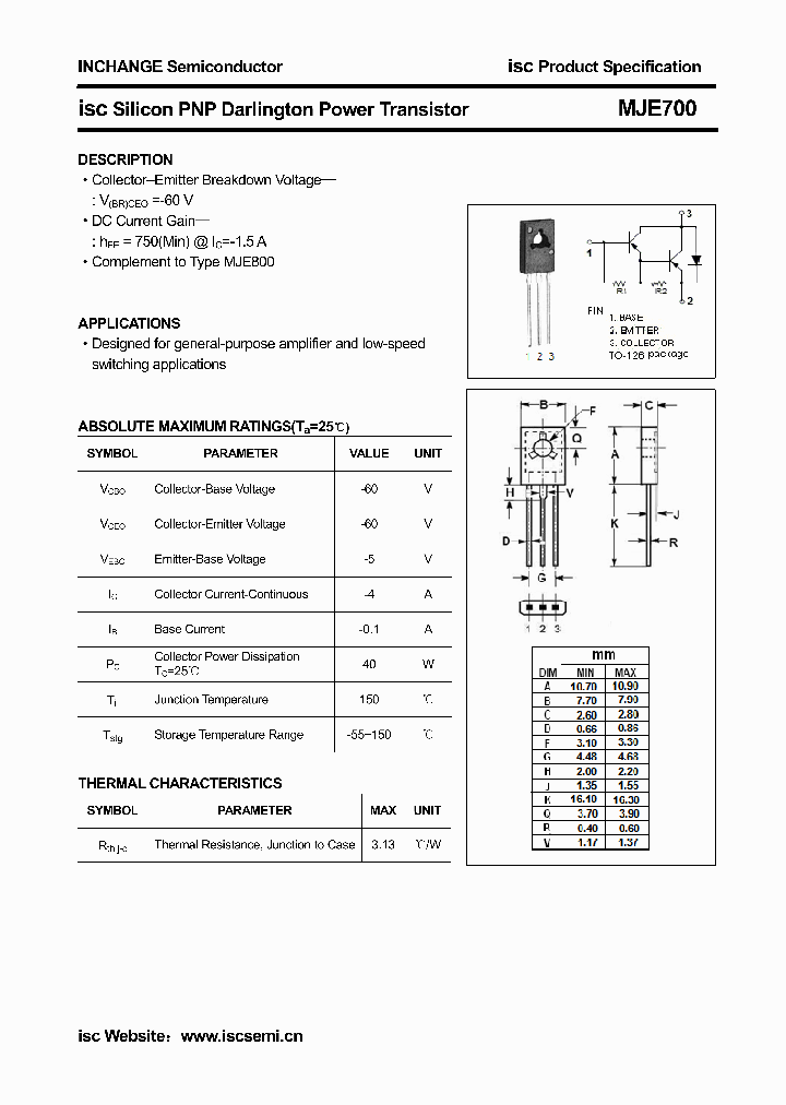 MJE700_4265417.PDF Datasheet