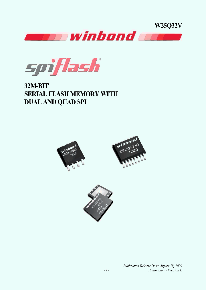 W25Q32VZEIG_4266337.PDF Datasheet