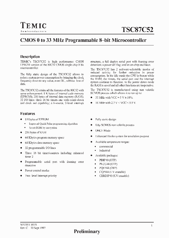 TSC87C52-25IAD_4243067.PDF Datasheet