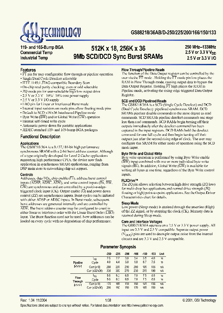 GS88218AB-200I_4246083.PDF Datasheet